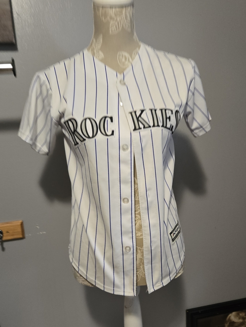 MLB Rockies White Pinstripe Jersey Story